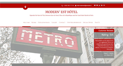 Desktop Screenshot of hotel-modernest-paris.com