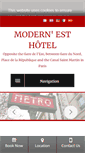 Mobile Screenshot of hotel-modernest-paris.com